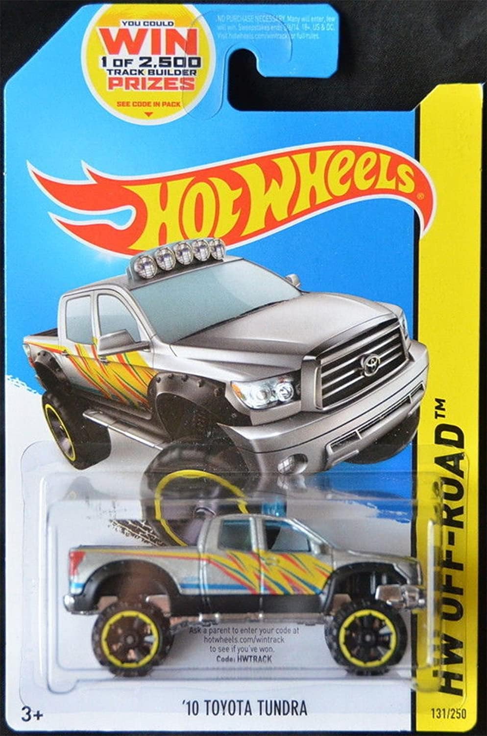 HOT WHEELS 2014 Release Silver 2010 Toyota Tundra DIE-CAST Pick UP ...