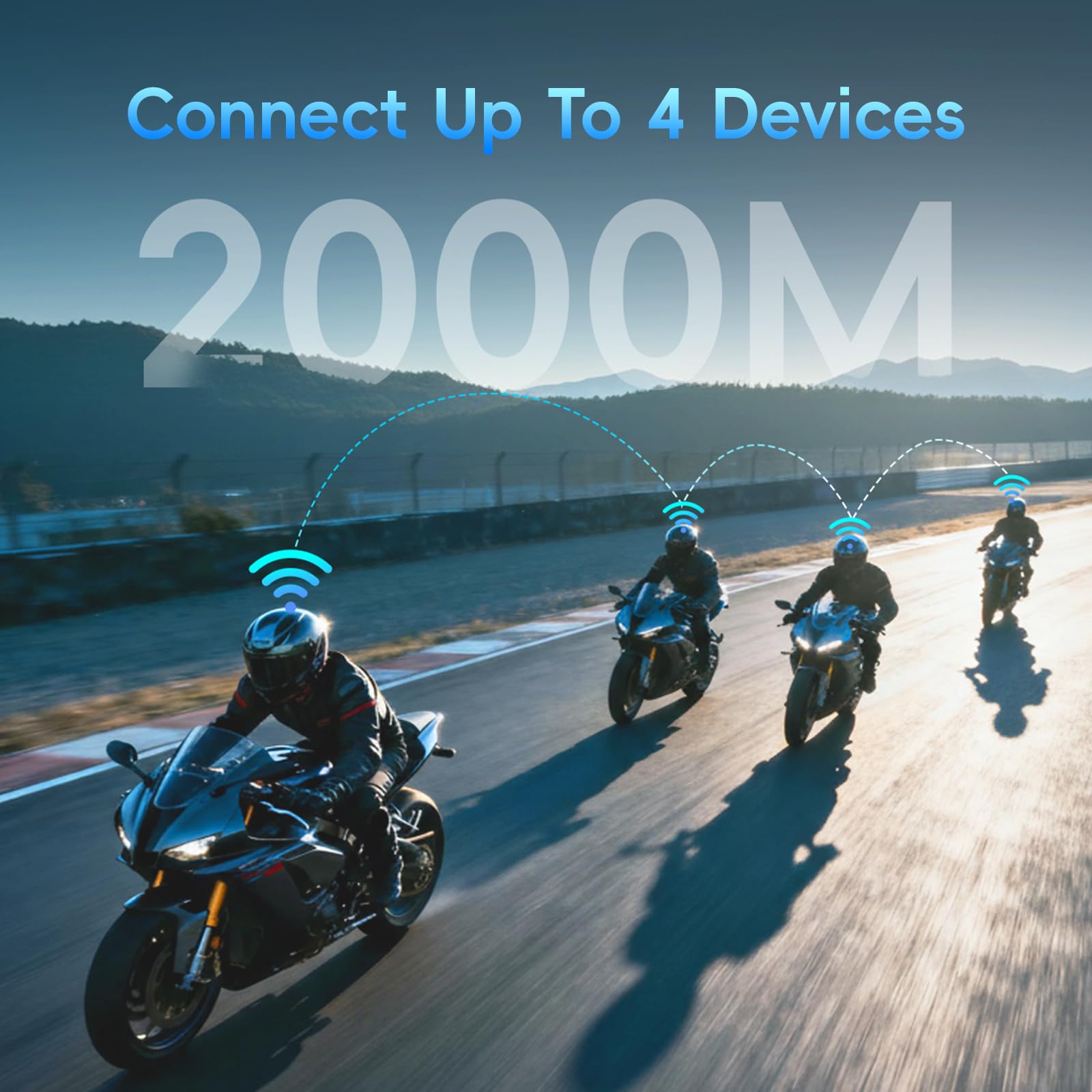 Vernee Motorcycle Helmet Bluetooth Headset 2 Pack - Dettaglio