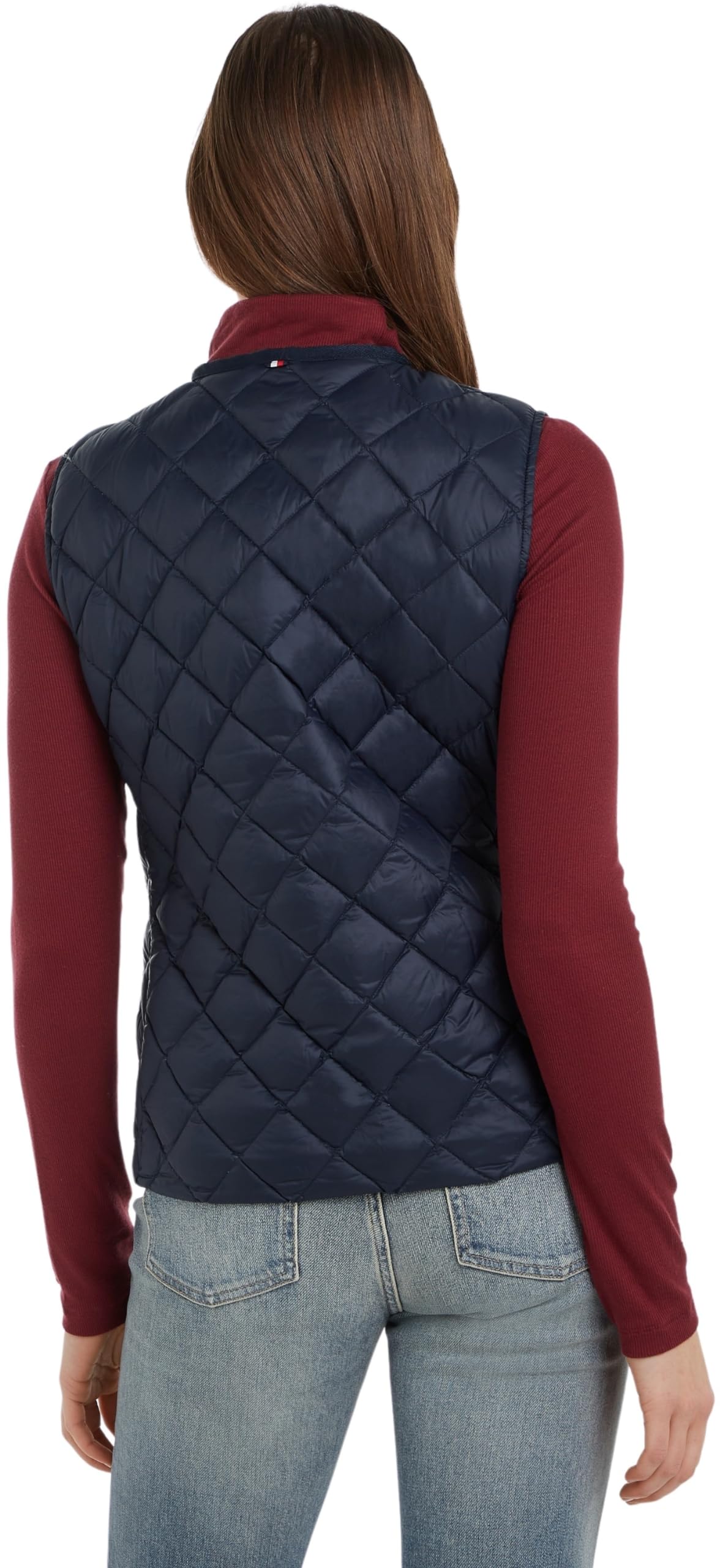 Tommy Hilfiger Kamizelka Kobiety Lw Down Pikowana Kamizelka Bez Kołnierza Ww0ww43214