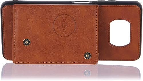 Miniatura 2 de Elubugod Funda para Xiaomi Poco X3 NFC, con ranura para tarjetas para Xiaomi Poco X3  Poco X3 Pro M2102J20SG MZB07Z0IN M2007J20CG Funda marrón