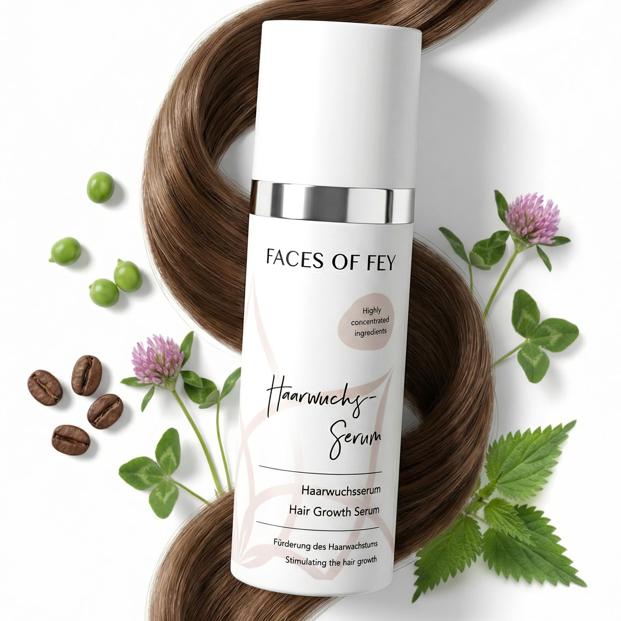 FACES OF FEY serum na porost włosów przeciw wypadaniu włosów u kobiet i mężczyzn – serum do szybkiego wzrostu włosów – środek na porost włosów – 50 ml