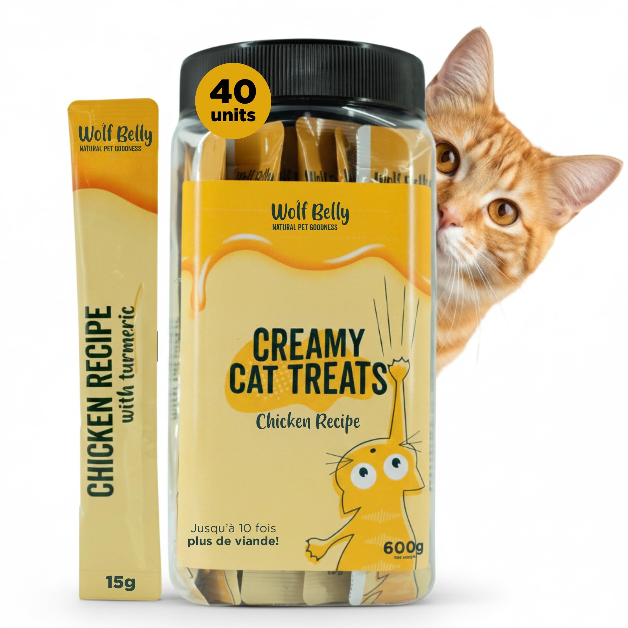 Liquid Snack pour Chat Wolf Belly : Complice de vos Moments de Complicité