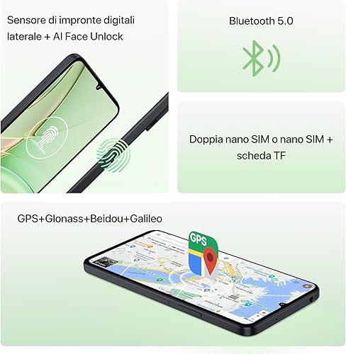 Miniatura 7 de UMIDIGI Teléfono celular, teléfono inteligente G9T Android 14 desbloqueado, 4+128GB1TB TF, 6.75 pulgadas HD+, 5000mAh, carga rápida de 18 W, cámara