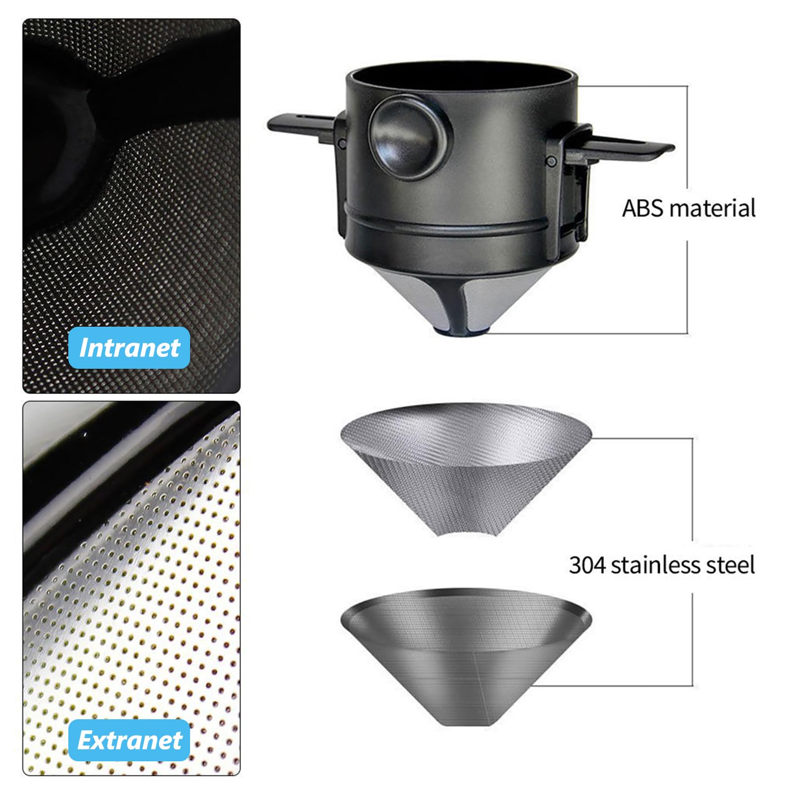 Filtro Caffè In Acciaio Inossidabile Riutilizzabile - Ideale Per Caffè