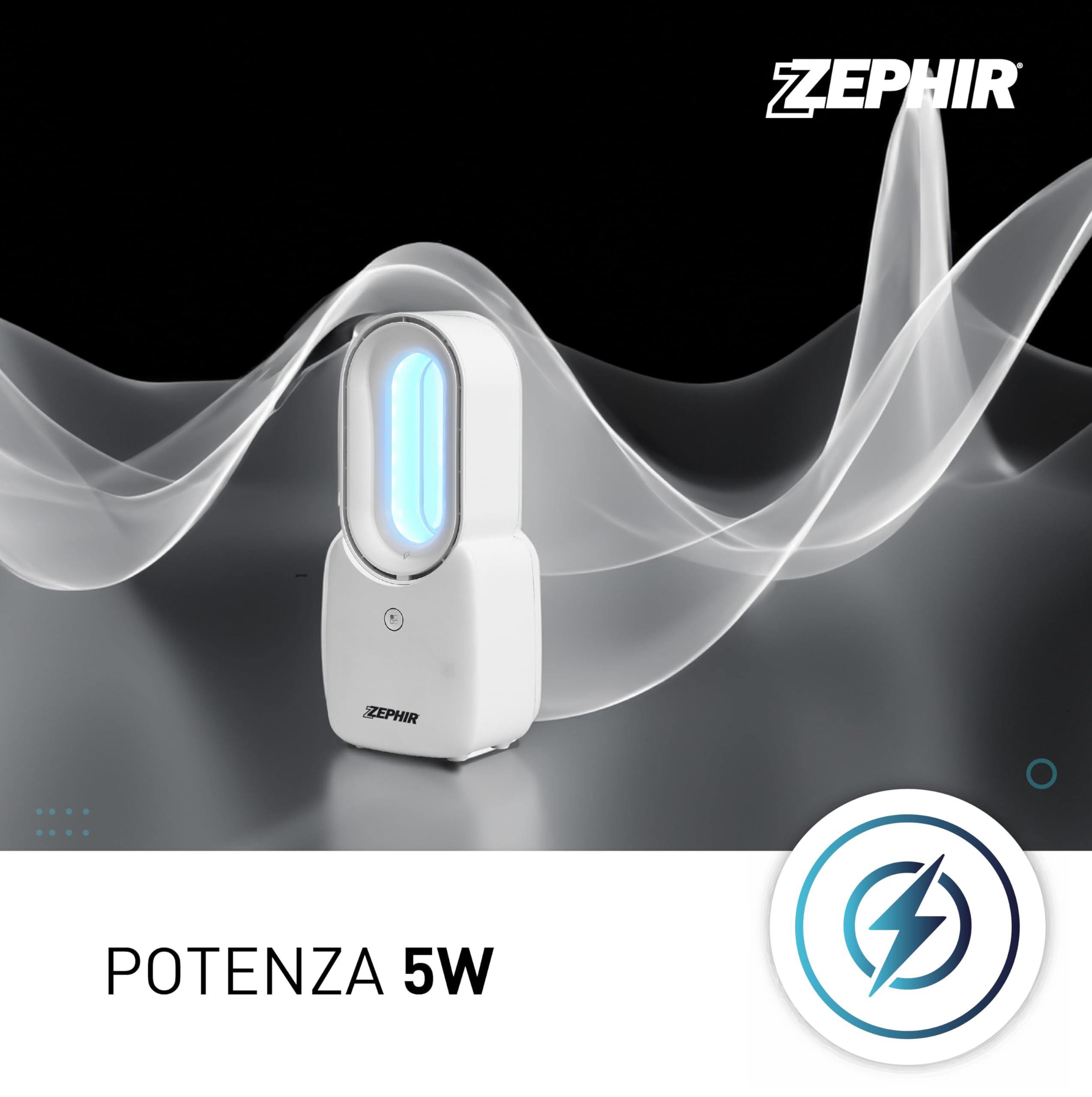 Zephir PGL23 VENTILATORE RICARICABILE SENZA PALE