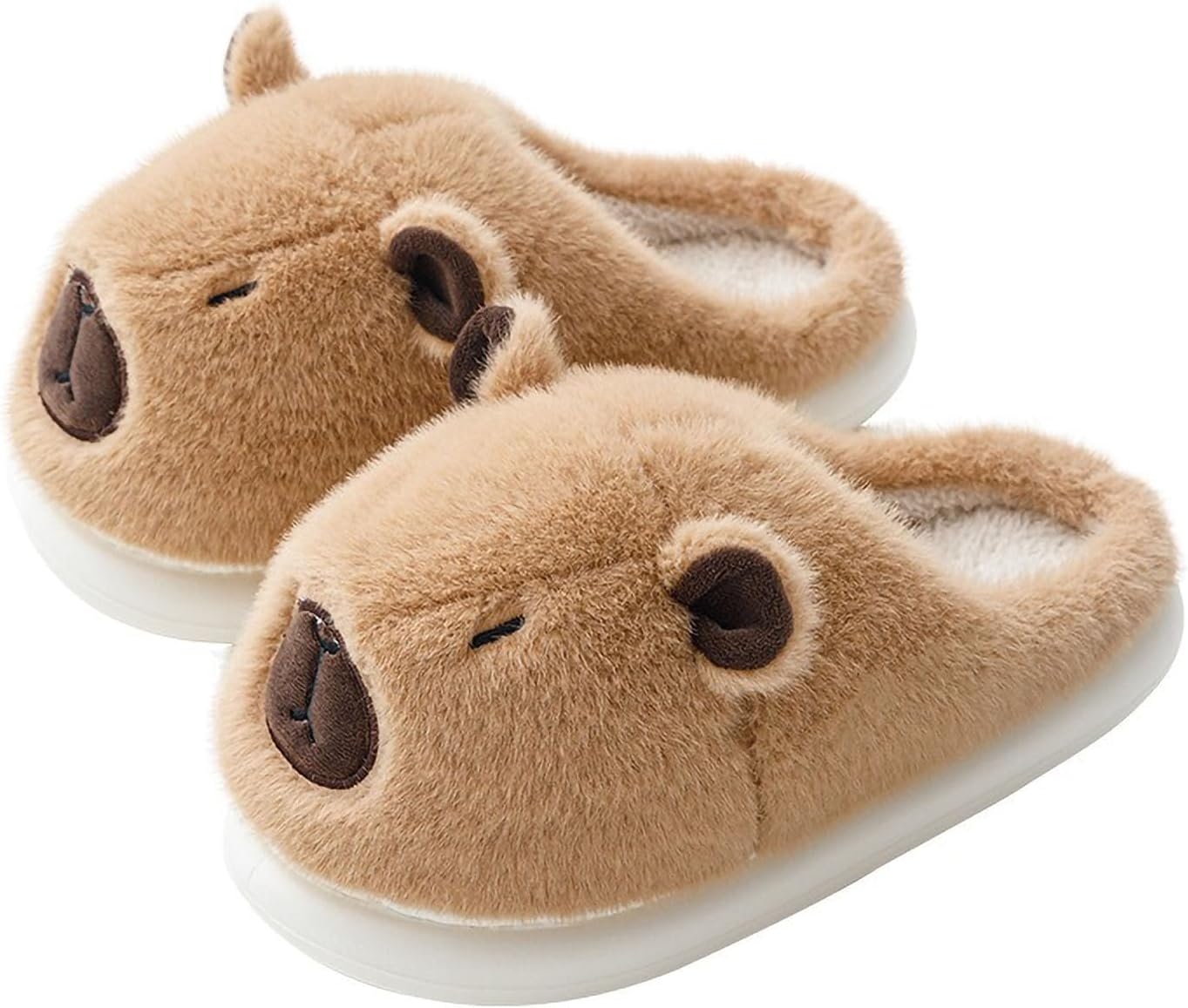 Soft House Slippers for Women Mens Fuzzy Bedroom Home Shoes Fun Animal | Casual Slippers