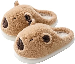 Soft House Slippers for Women Mens Fuzzy Bedroom Home Shoes Fun Animal