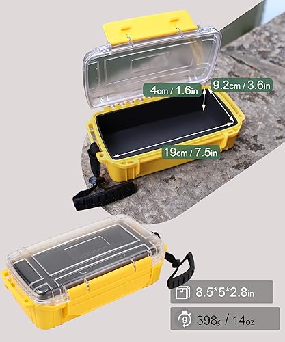 Miniatura 2 de Caja seca impermeable para kayak, barco, caja de almacenamiento impermeable, caja protectora hermética de 8.5 pulgadas de largo x 5 pulgadas de