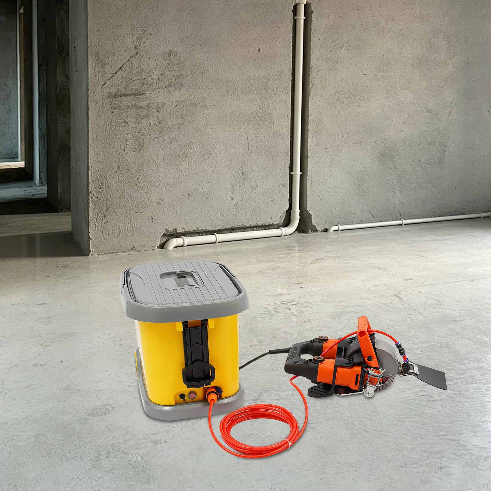 Maszyna do rowkowania ściennego 5200 W, 30 cm, piła do betonu z zasilanym wodą redukcją pyłu (Aka, szlifierka kątowa, piła tnąca) elektryczna, cięcie 0,72 cm, do cięcia szczelin, marmuru, betonu
