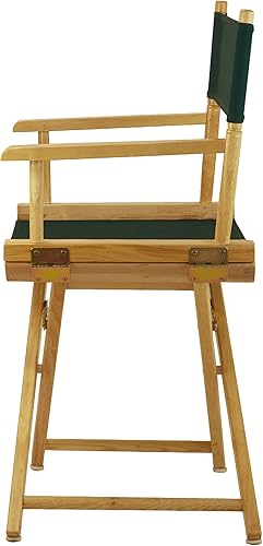 Miniatura 5 de Casual Home - Silla de director de 18.0 in, marco natural con lona verde cazador