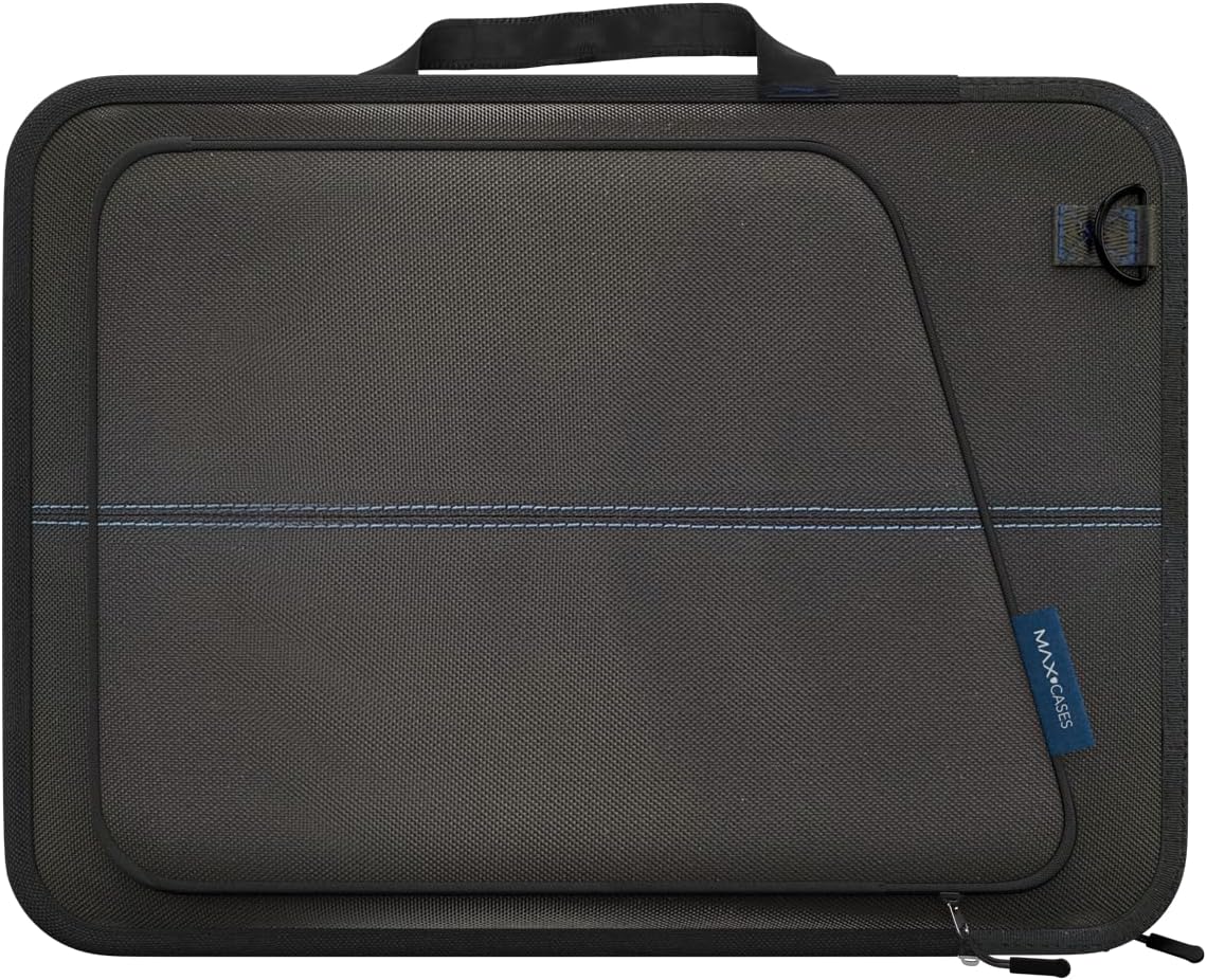 MAXCasesSlim Sleeve with Pocket 11-Inch Laptops & Tablets - Black - Protective Laptop Sleeve Case - Slim & Lightweight Cover for MacBook, Chromebook & Surface Devices