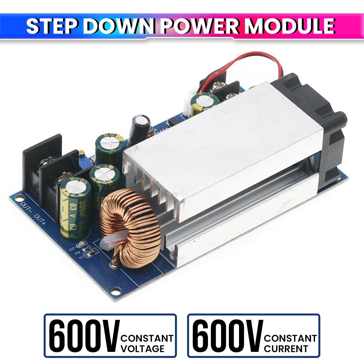 amiciSolar 600W 25A Adjustable DC-DC Buck Converter — Amazon image 2