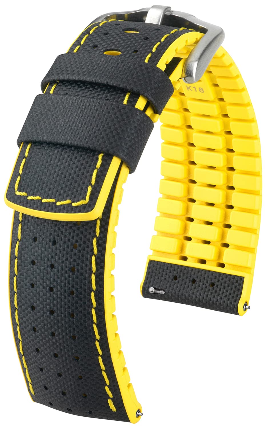 HIRSCH HHIRSCH Watch bracelet Robby - Italian calf leather - sporty/breathable - for ladies & gentlemen