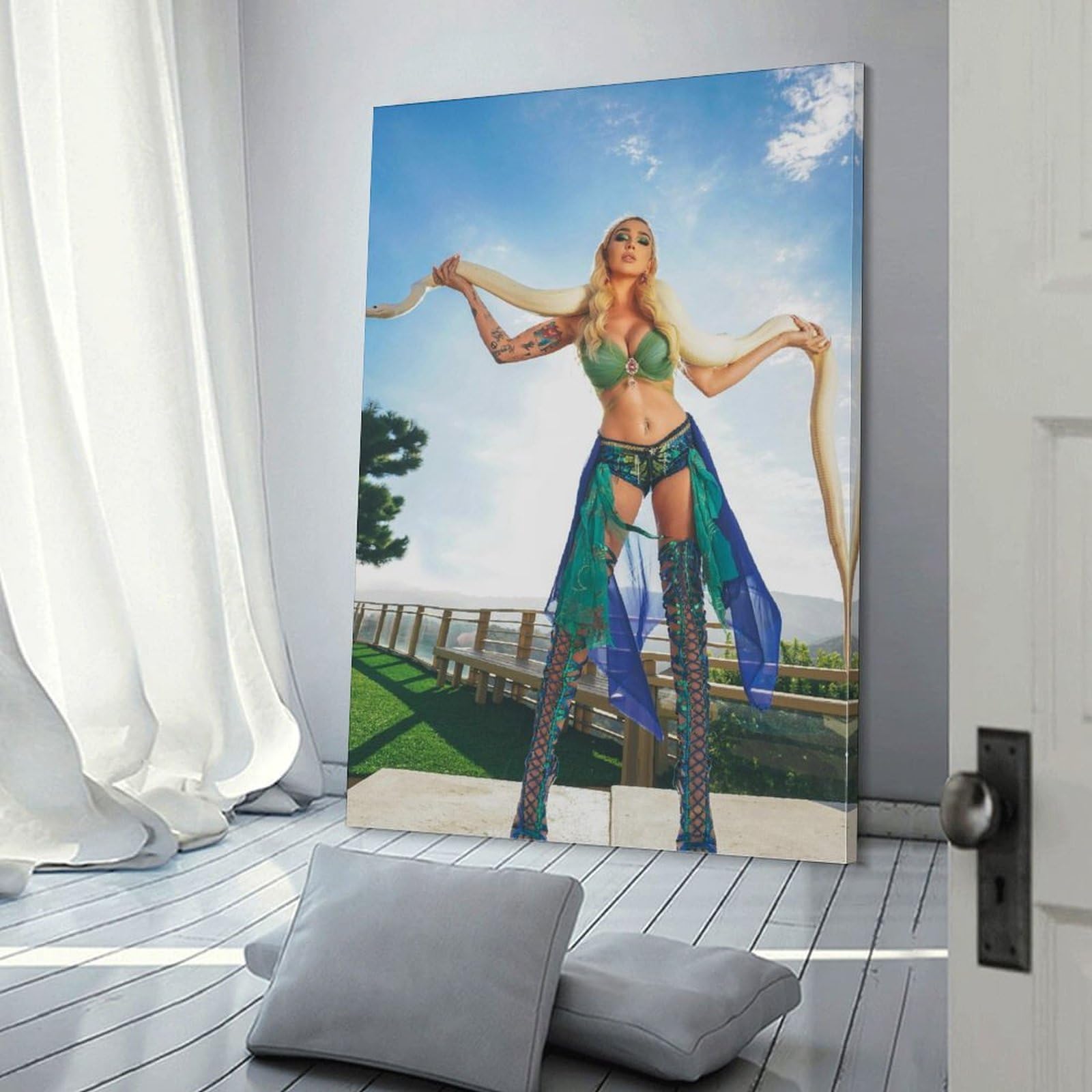 kendra sunderland blue dress SERENITY Light Blue Mandala Silk Scarf main image 0
