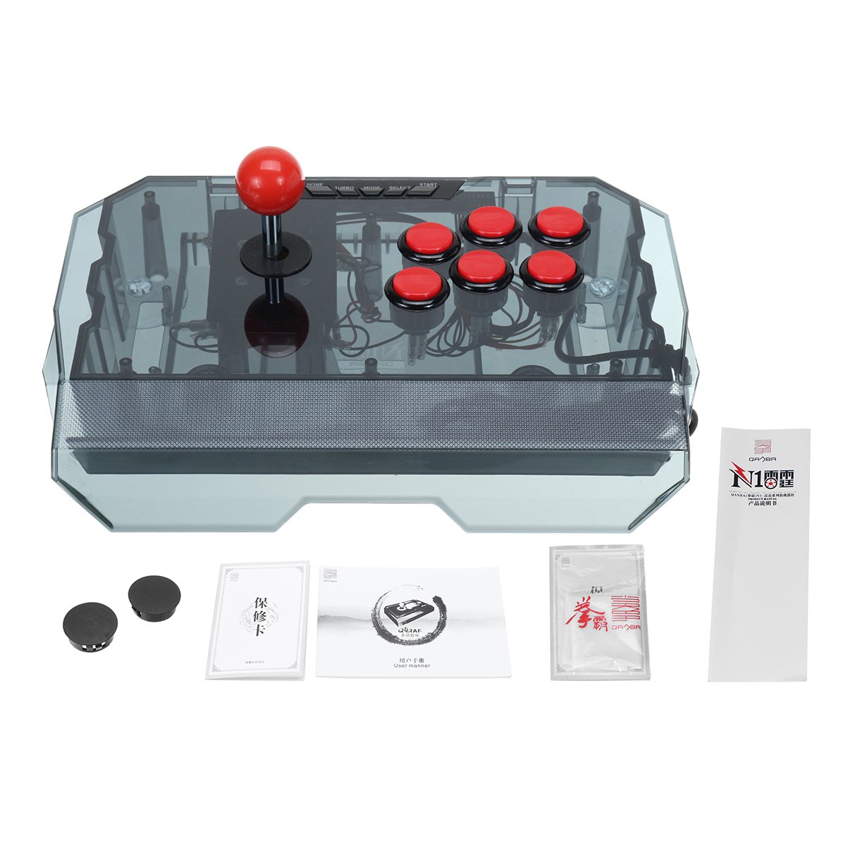 Video Juego Arcade Stick Joystick Controlador PK Máquina Pc Sub Plástico Marco