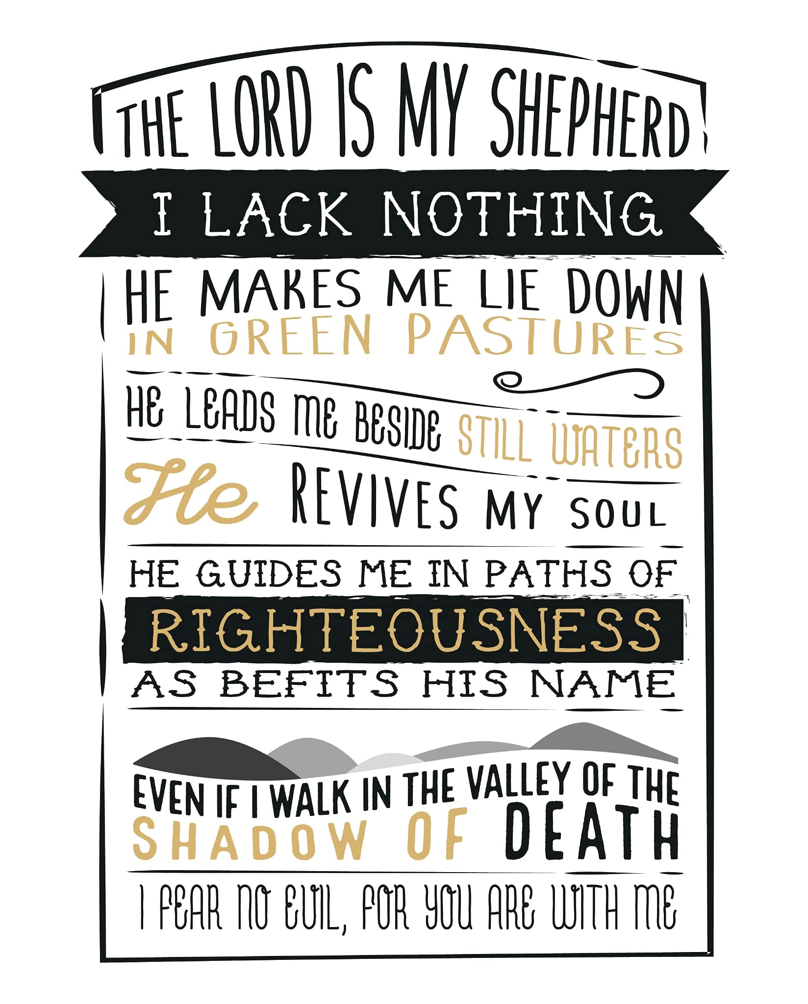 Livin Harmony Bible Verses Wall Decor - GOLD FOIL Scripture Wall Art Posters - Religious Christian Wall Art Decor - Bible posters for classroom & Sunday School - Childrens Church Decorations UNFRAMED