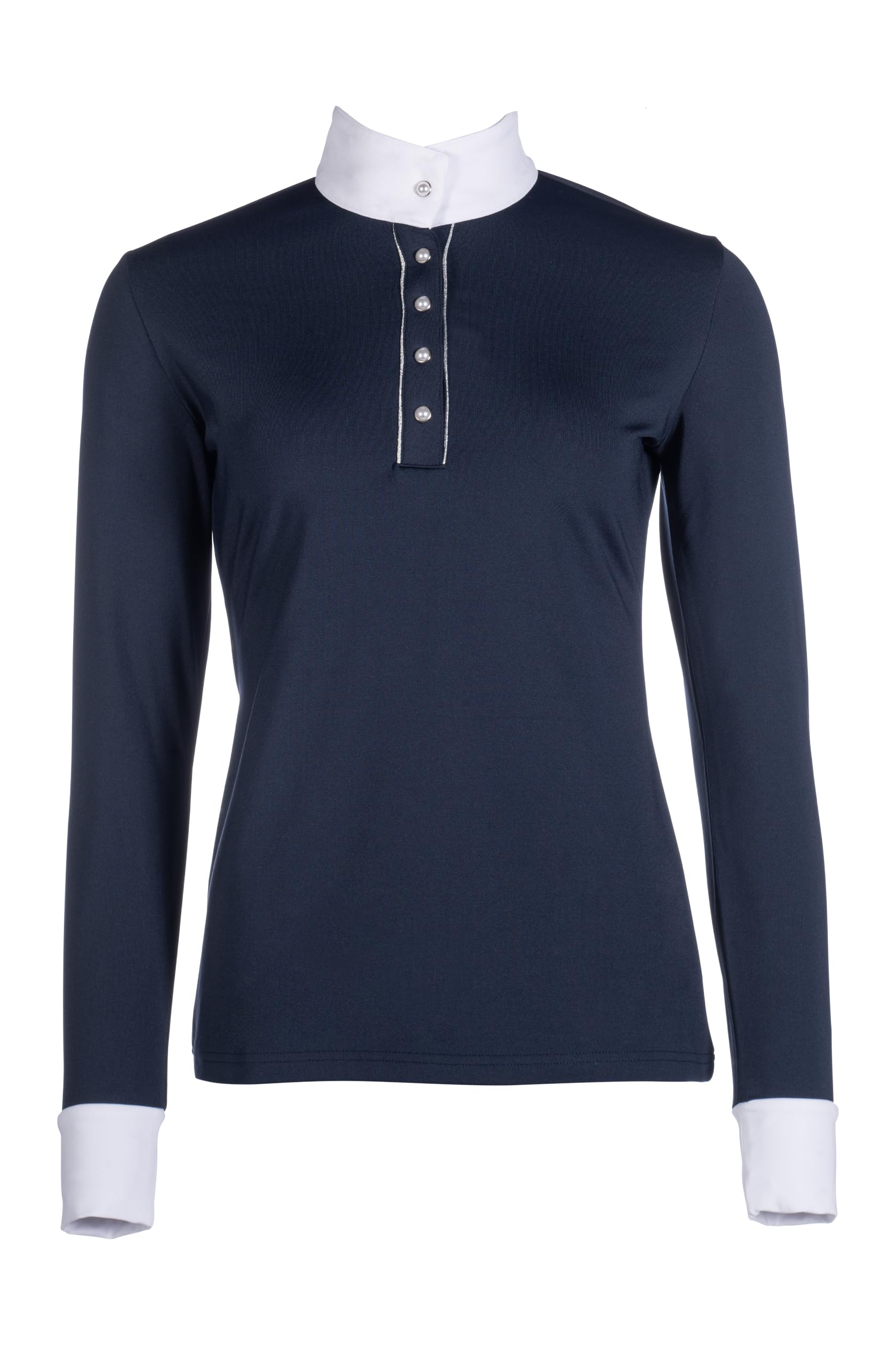 HKM Emilia Polo de Concours pour Femme Bleu Foncé XXL