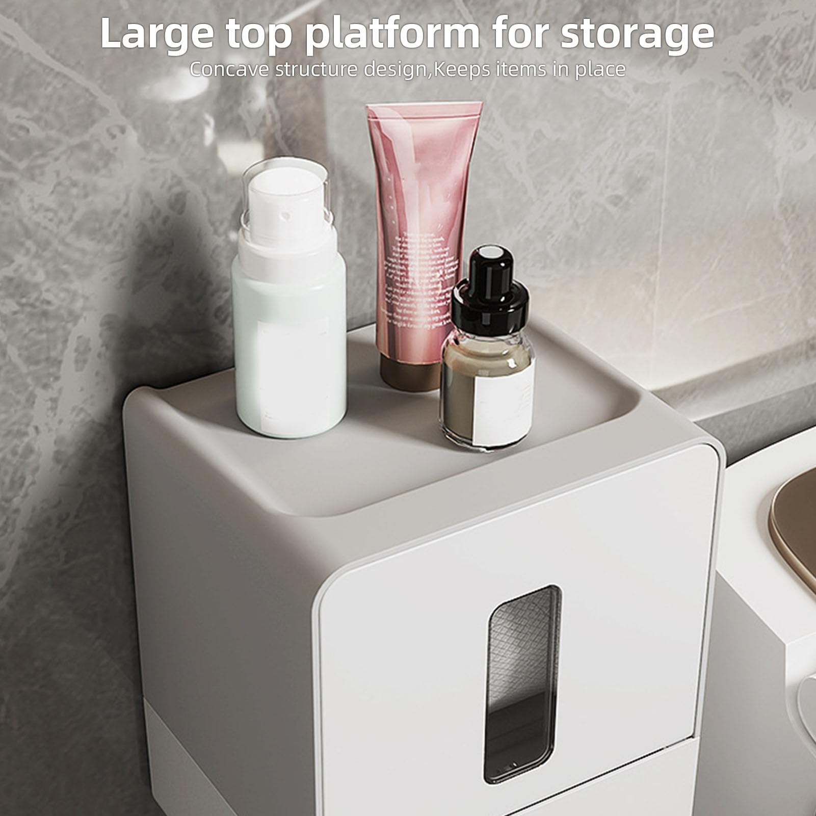 Dispensador Automático de Toallas de Papel sin, Soporte Inteligente para Rollo de Papel para Montaje en Pared, Dispensador Eléctrico de Toallas de Papel con Luz Nocturna para