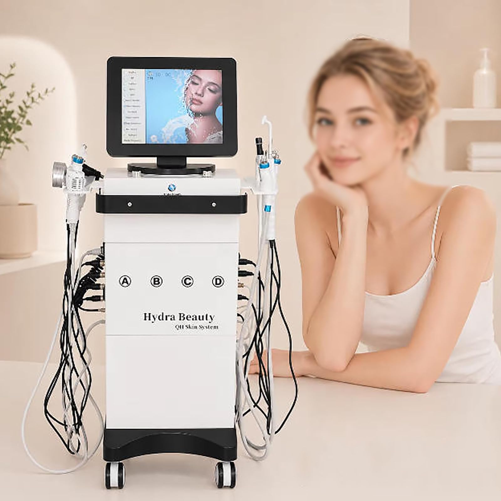 14-In-1 Big Bubble Beauty-Gerät,Gesichts- Und Körperpflege | 14 Funktionelle Griffe,Zur Reinigung Und Feuchtigkeitspflege,Für Kosmetikstudios Und Salons