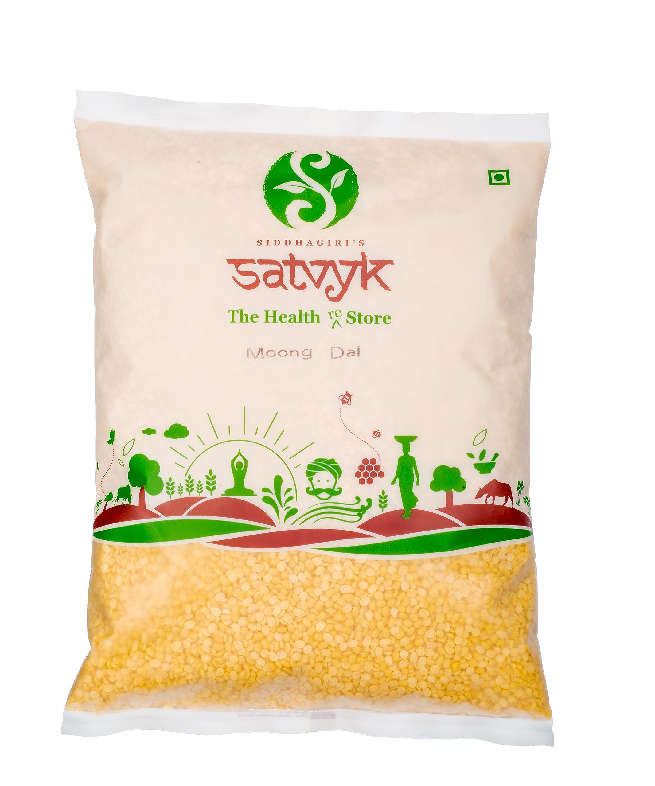 S Siddhagiris SATVYK THE HEALTH re STORE - Organic Moong Dal (500g) - Unpolished | Yellow Split | Handpounded | Rich in Fiber | High Protein Moong Mogar (B08TWLZTDP) Amazon Price History, Amazon Price Tracker