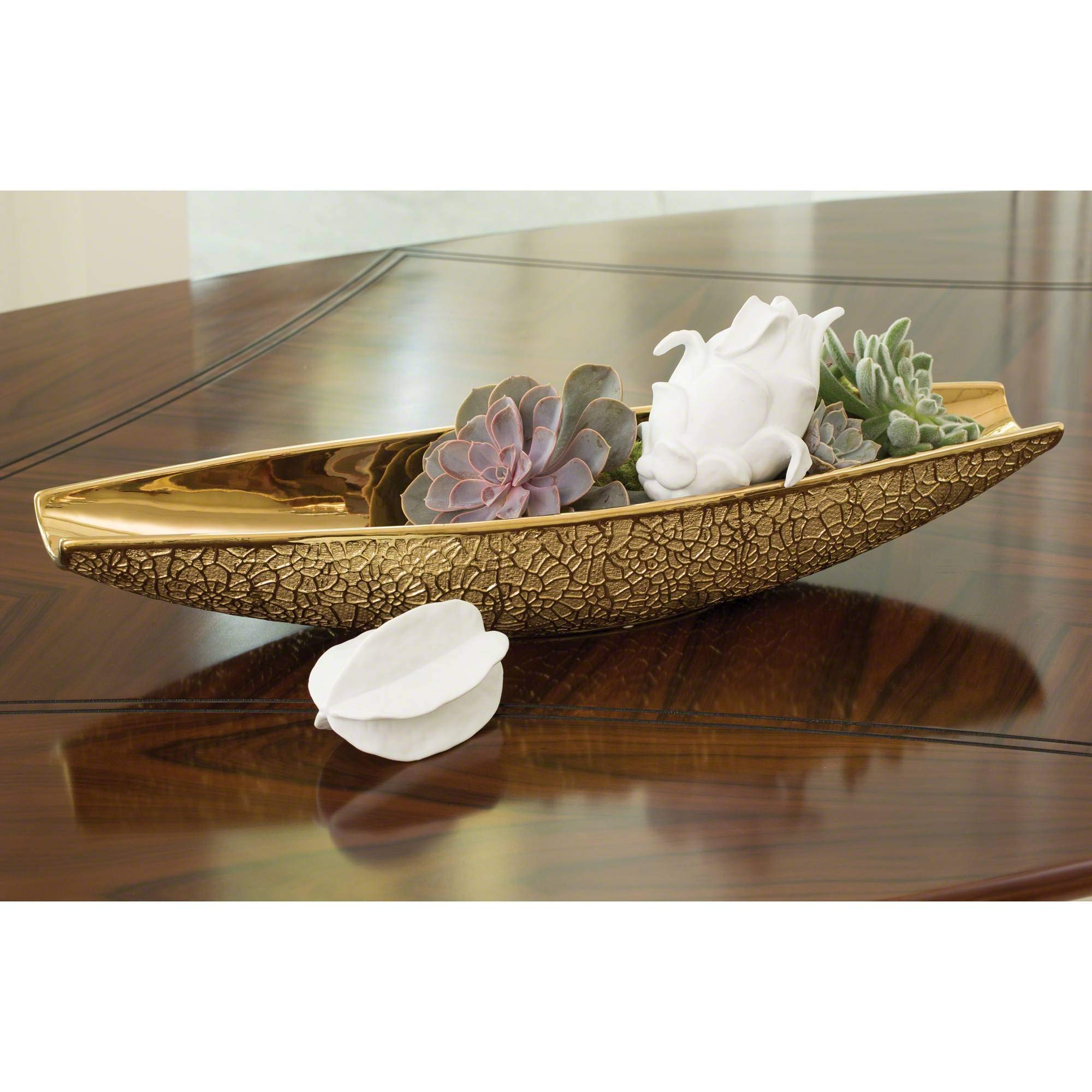 Lace Bowl Gold en su salón: el centro de mesa orgánico ideal para cenas elegantes