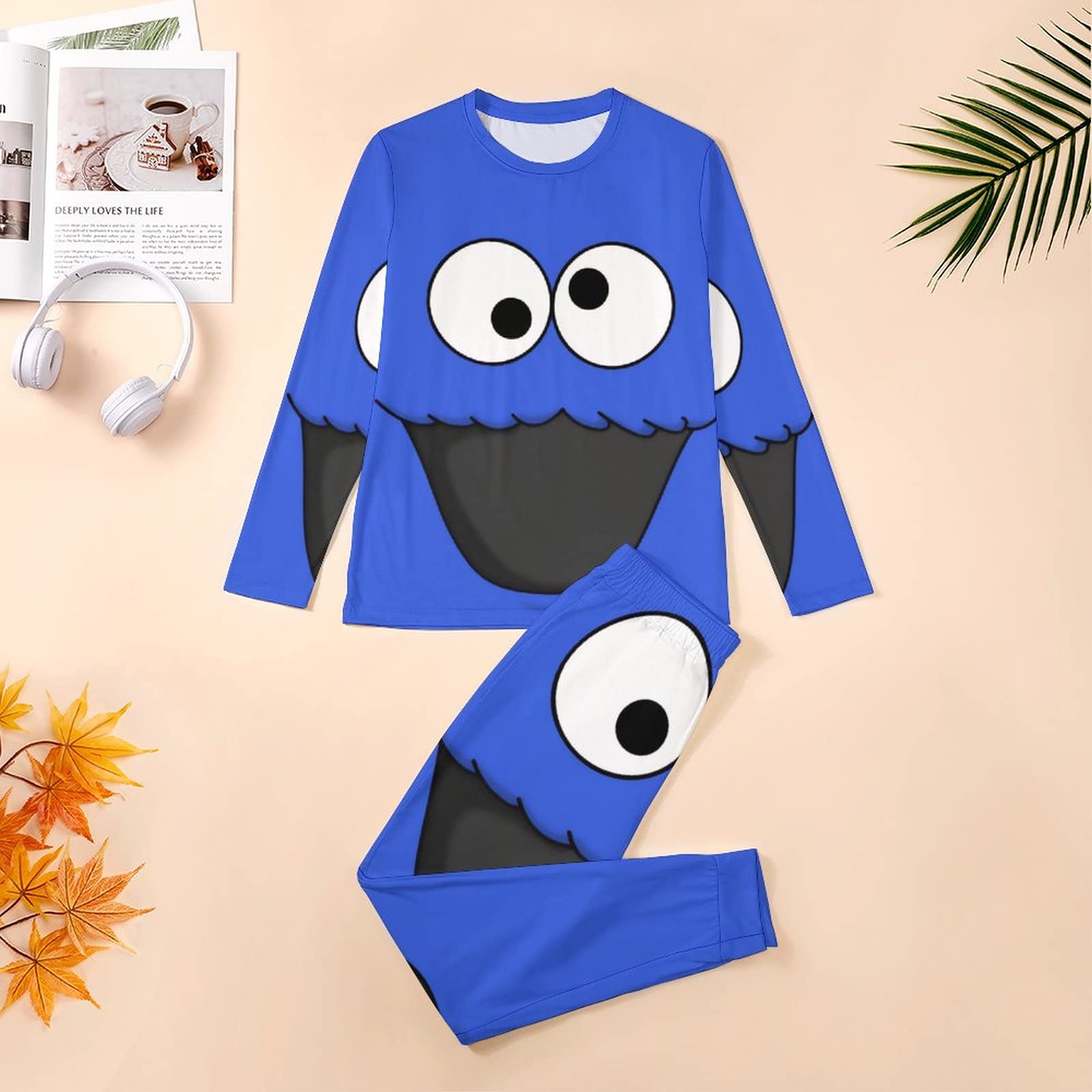 Amazon.co.jp: パジャマ メンズ セサミストリート クッキーモンスター