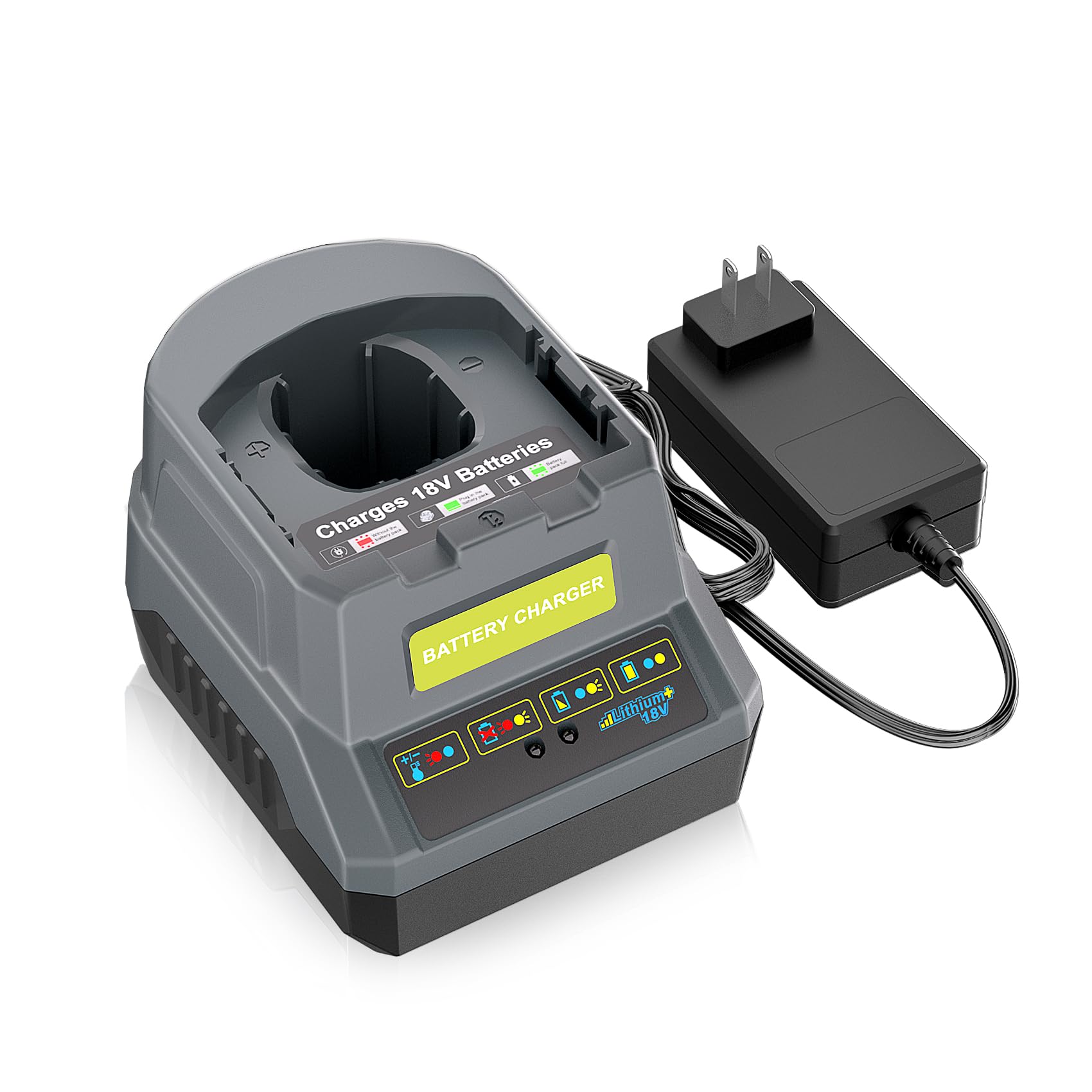 TenHutt P118 Replacement For Ryobi 18V Battery Charger PCG002