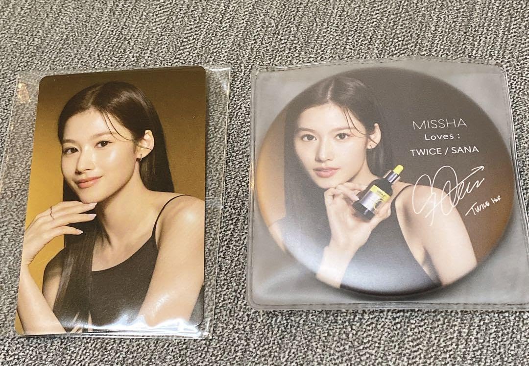 Amazon.co.jp: TWICE サナ SANA MISSHA ミシャ カンバッチミラー