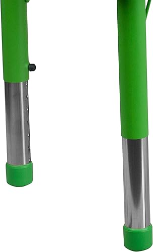 Miniatura 8 de EMMA + OLIVER 23.625x47.25 Mesa de actividades ajustable en altura de plástico verde