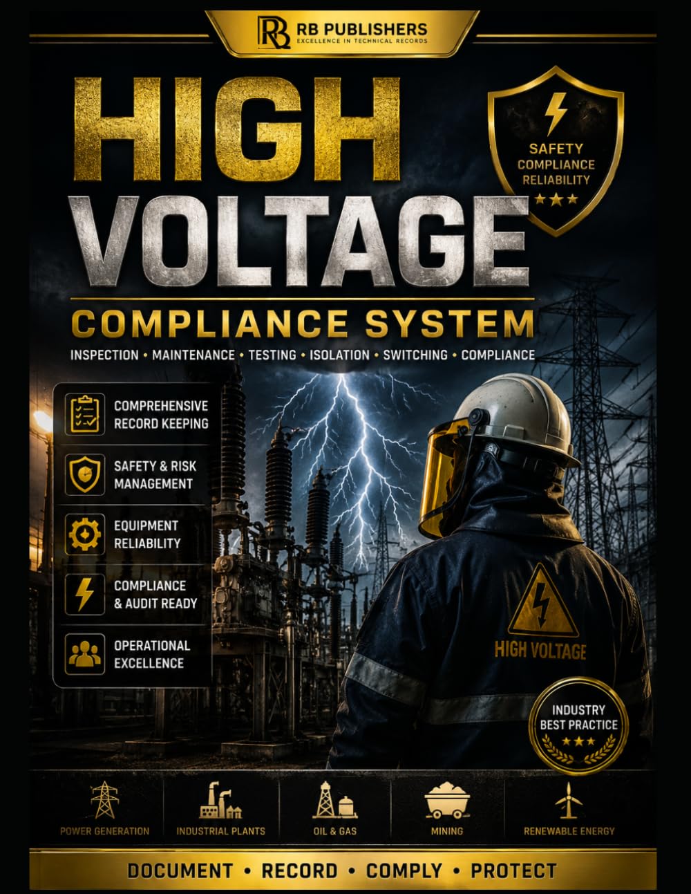 High Voltage Compliance System: Professional Register & Audit Log Book for High Voltage Equipment, Asset Tracking, Inspection Records, Preventive ... Compliance Documentation & Regulatory Audits