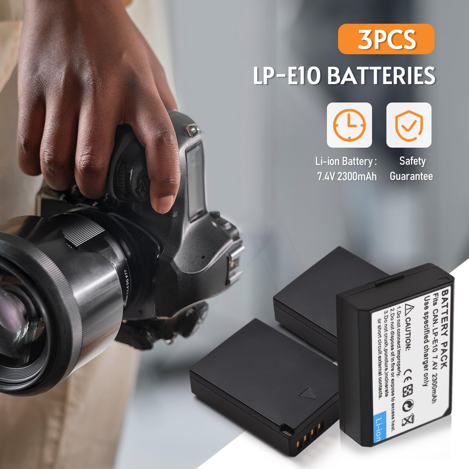 Mtlavis hness LP E10 Akku-Ladegerät Kit DREI Slot-Ladegerät mit LED-Anzeigen und Mehreren Ladegeräten für Rebel Digital kameras Ideal für Profession Elle und Amateur-Fotografen