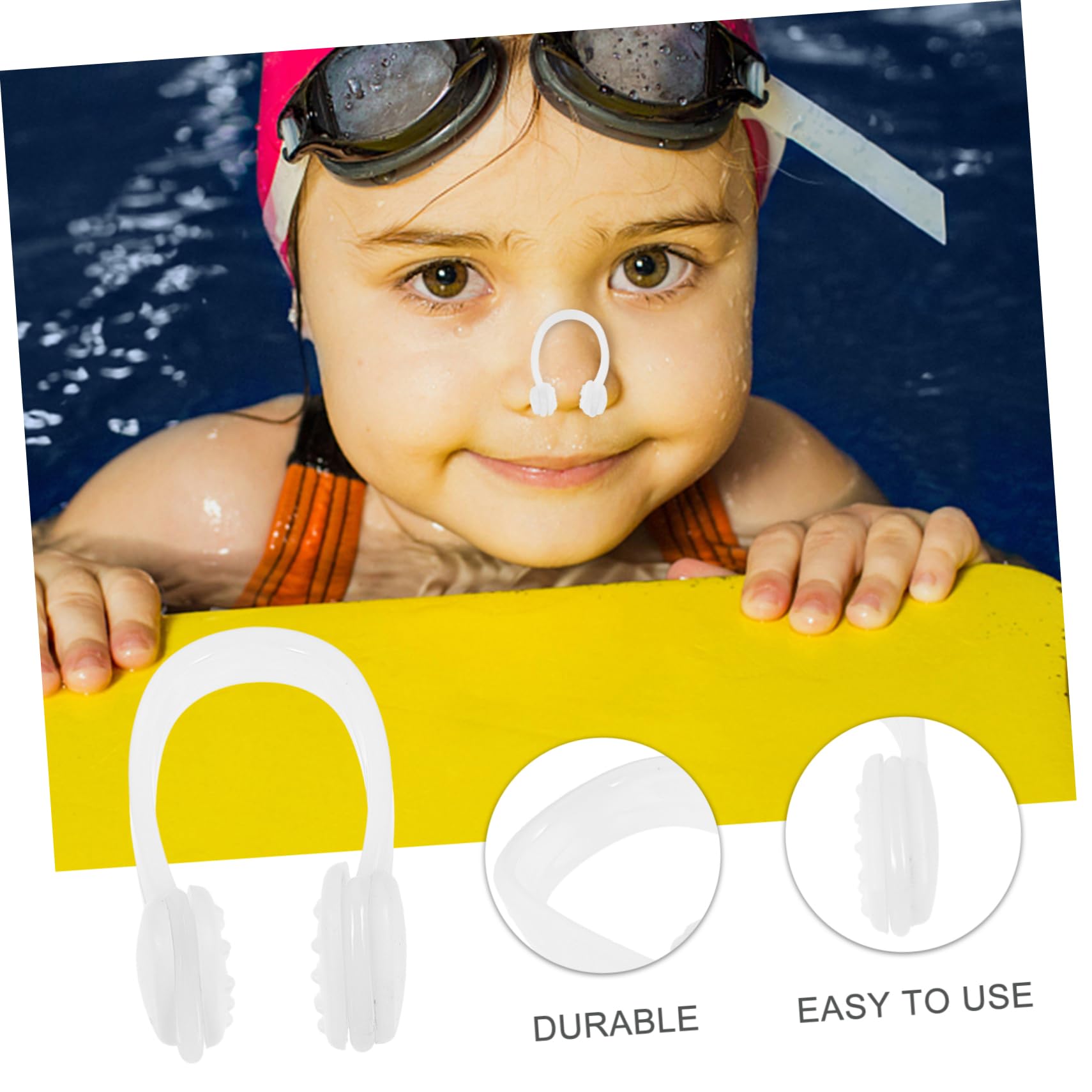 Clips Nasales Para Nadar De Silicona - Pack De 3 Unidades, Hipoalergénicos, Ideales Para Niños Y Adultos Principiantes