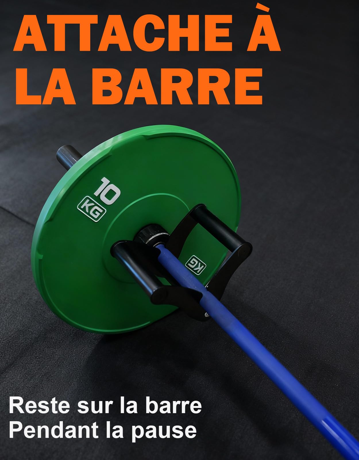 Fitarc Poignée portable en forme de mine terrestre, poignée de rangée en T pour barre, accessoires pour support