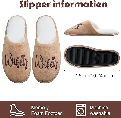 Miniatura 4 de Shinymoon Regalo para esposa de esposo a mi esposa, manta para esposa, pantuflas de forro polar sherpa, manta con capucha para boda, aniversario,