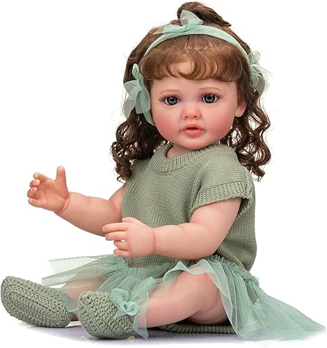 Muñecas de bebé realistas de silicona de cuerpo completo de 22 pulgadas, muñeca de niña recién nacida, de aspecto real, anatómicamente correcta,
