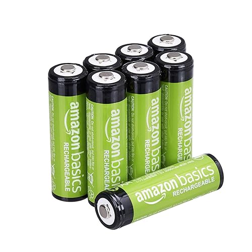 8-Pack Rechargeable AA NiMH Batteries