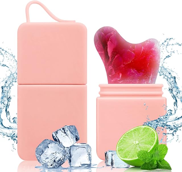 ACWOO Ice Roller for Face & Eyes Facial Beauty Skin Care Tools, Gua Sha Skin Remove Fine Lines Shrink Pores Reduce Acne and Lubricate the Skin Mini Ice Roller for Face Eyes and Neck