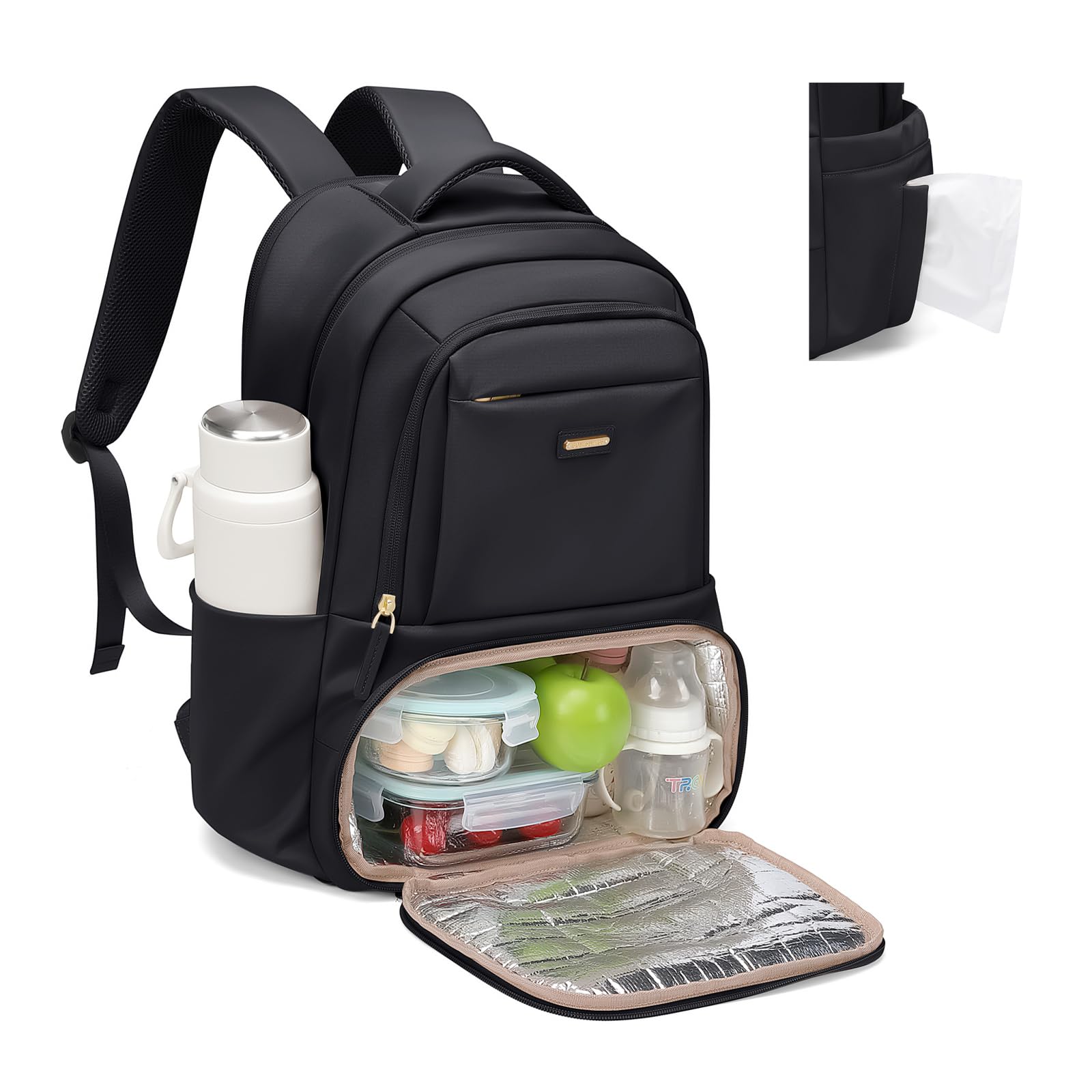 backpack with food storage coolrr laptop MATEIN Lunch for Men, 17 Inch Work Backpack Lunch Compartment its a meticulously designed solution for people who value convenience Lunch Backpack 16 Inch Laptop