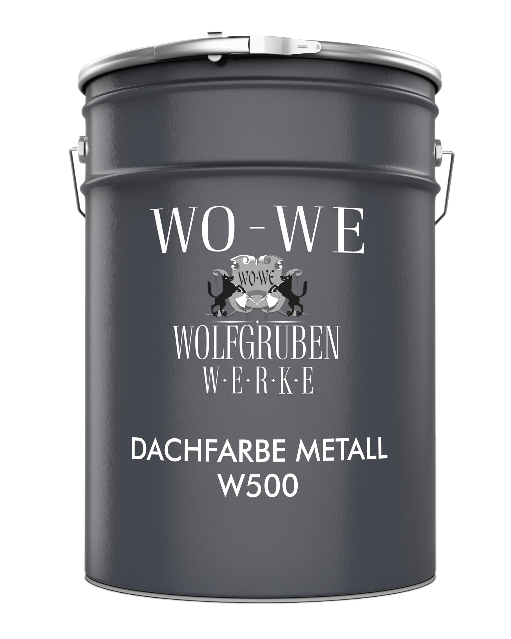 Dachfarbe 3in1 Metallschutzlack Dach Sockelfarbe Dachbeschichtung W500 Anthrazitgrau - 5L