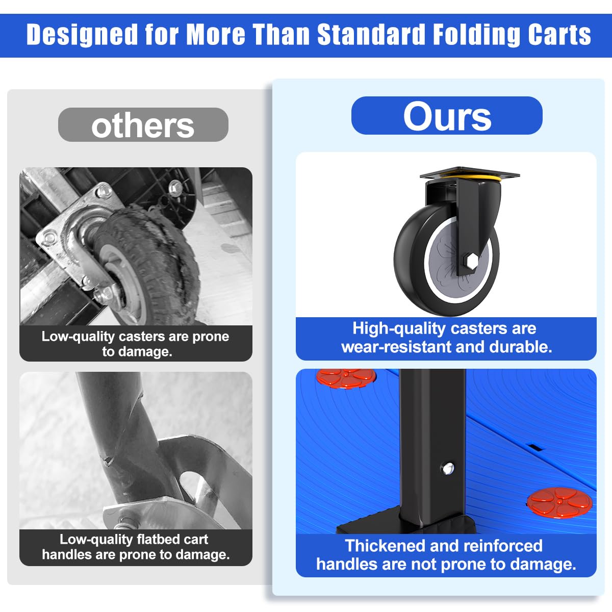 Heavy Duty Folding Platform Cart - 1323 lbs Capacity -4 Heavy Duty Folding Platform Cart - 1323 lbs Capacity -4