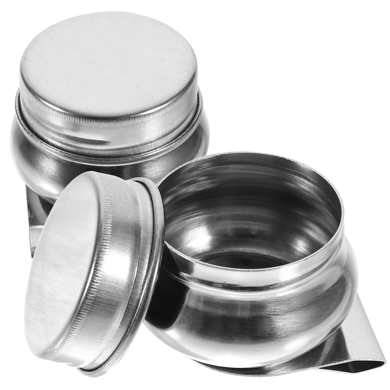 VICASKY Oil Paint Palette Cup Water Container Portable Stainless Steel Palette Cups Lids