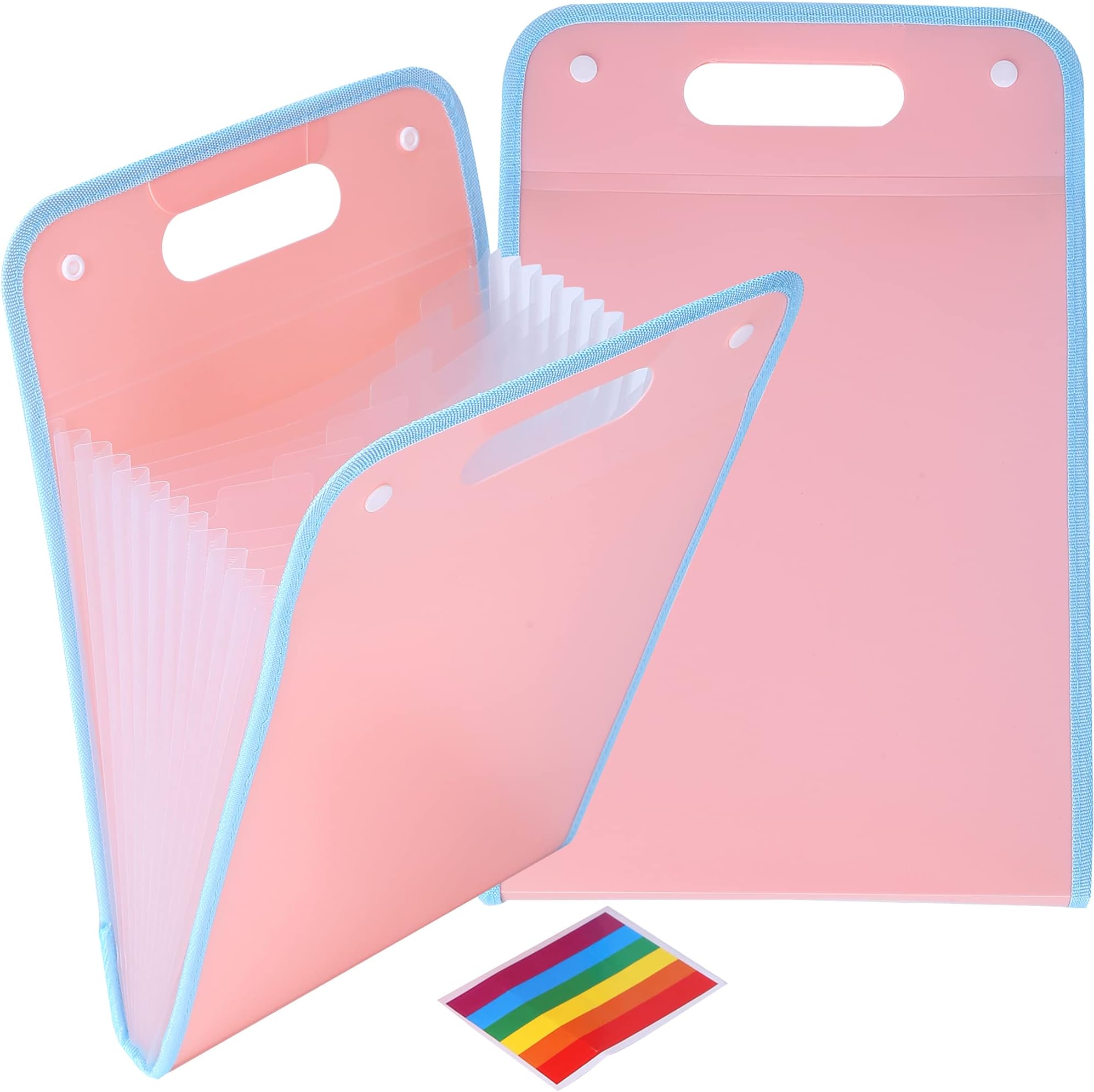 4 Pcs A4 File Folders, Vertical A4 File Organizer with