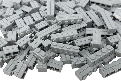 Miniatura 5 de Juego de 265 piezas de ladrillos de perfil de mampostería gris oscuro para piezas y piezas de pared de ladrillo a granel, castillo de ciudad,