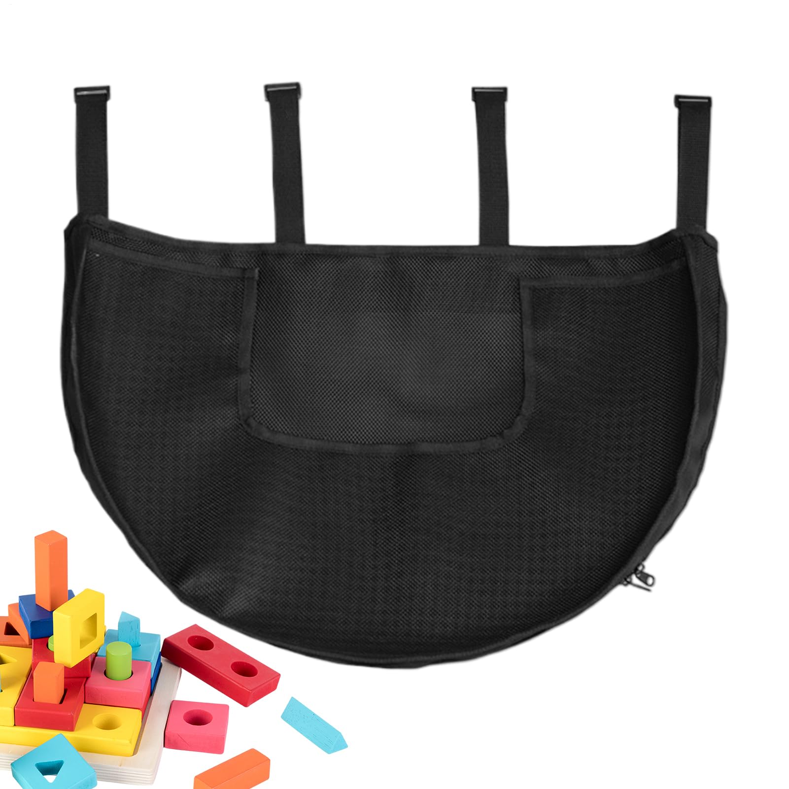 Filet à jouets de bain XL : grand panier de rangement d'angle sans perçage