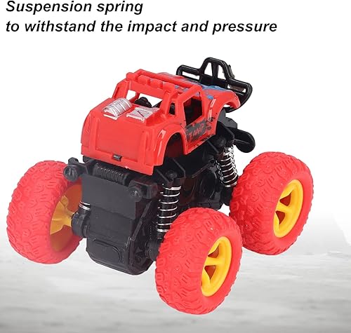 Miniatura 4 de Vehículo todoterreno inercial rotación de 360 grados tracción en 4 ruedas vehículo todoterreno inercial juguete para niños y niños rojo