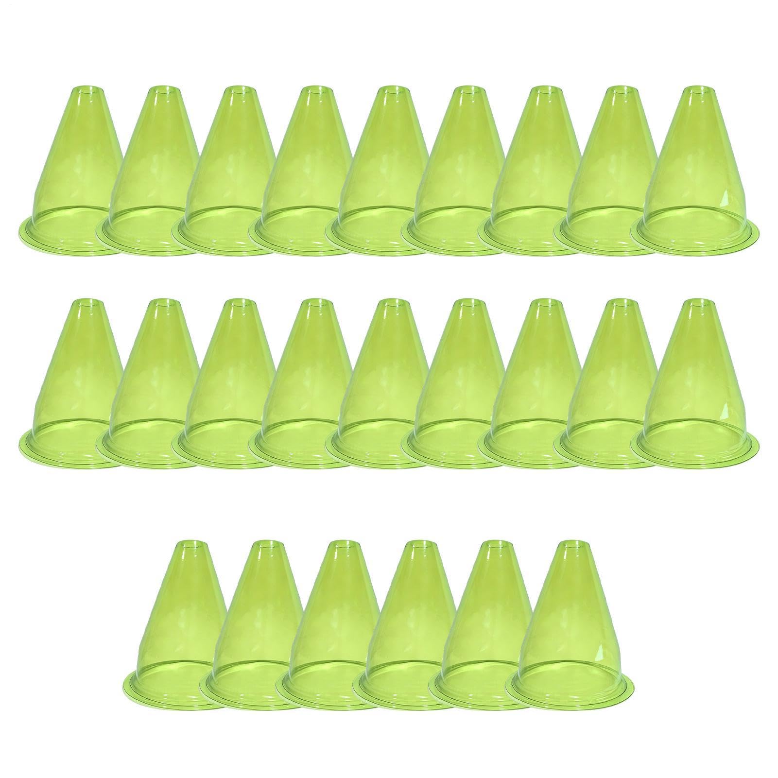 Cloches para plantas de 24 piezas transparentes para proteger huertos y flores