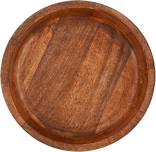 Miniatura 3 de Samhita Cuencos decorativos redondos de madera de mango blanco para decoración rústica del hogar, centros de mesa, decoración del hogar, fiesta,