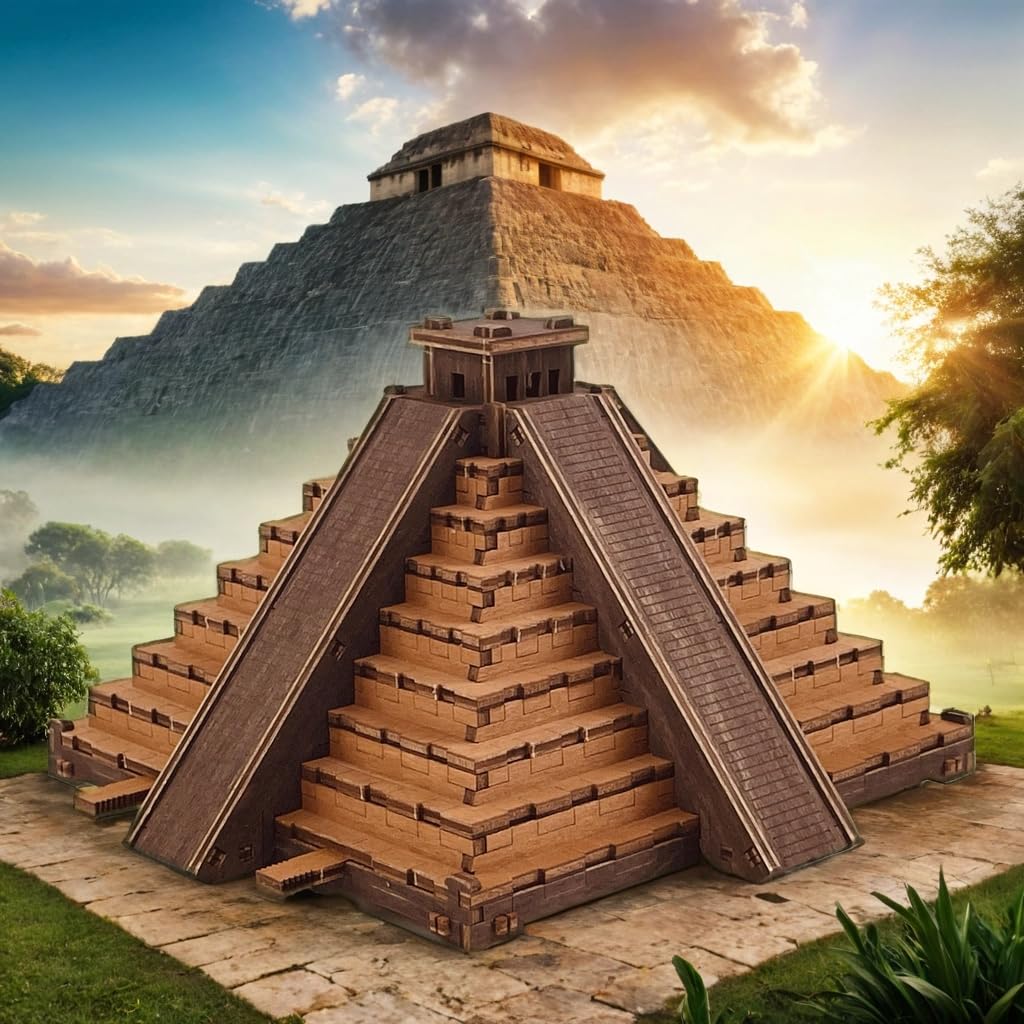 WOODEN.CITY Inca Pyramid Puzzle Box, 3D Wooden Escape Room Puzzle for Adults & Teens - Image 4