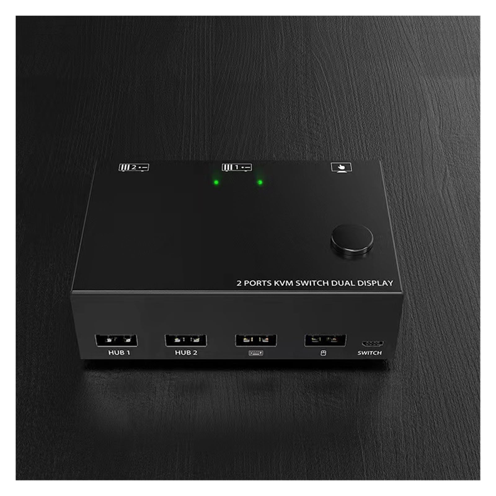 Convertitore Digitale, Switch KVM for 2 PC e monitor, doppio, supporto display compatibile, 4K USB .0, switch