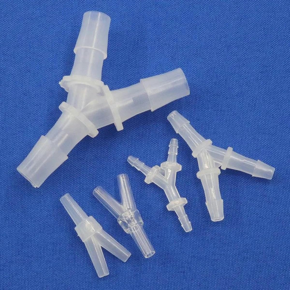 200~5 Stück 2,4–6,4 mm Y-Typ T-Stück-Verbinder Rohrverteiler Aquarium-Adapter Luftpumpenschlauchverteiler-Anschluss-200 Stück-3,5 mm Pagode
